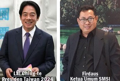 Presiden Taiwan dan ketua umum SMSI